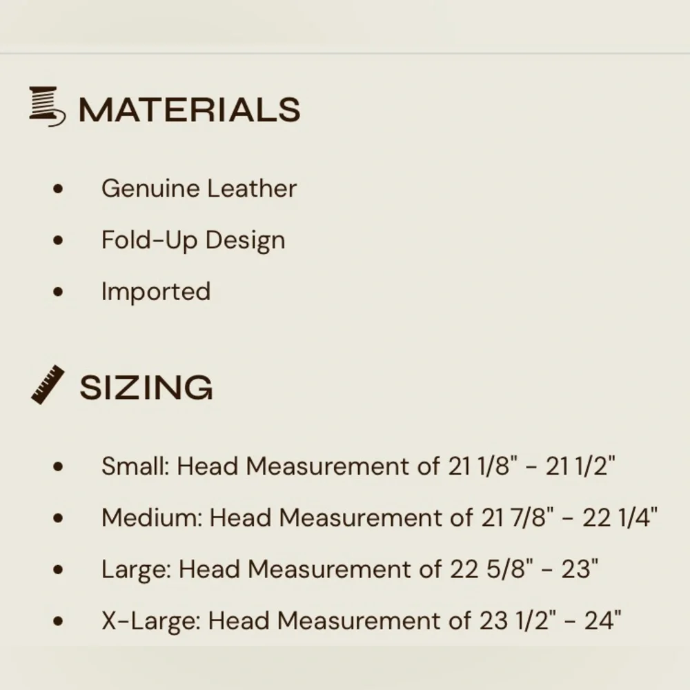 COPY - Minnetonka Unisex Tan Leather Fold Up Hat - Picture 3 of 17